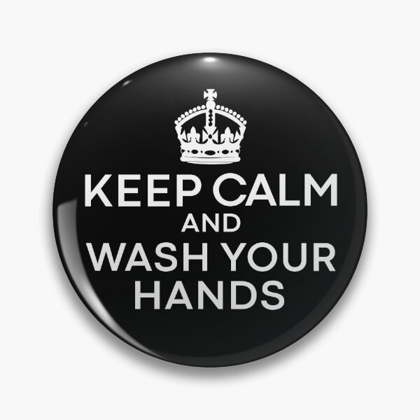 Item preview, Keep Calm and Wash Your Hands Anti Germs Flu Funny Quote designed and sold by alenaz.