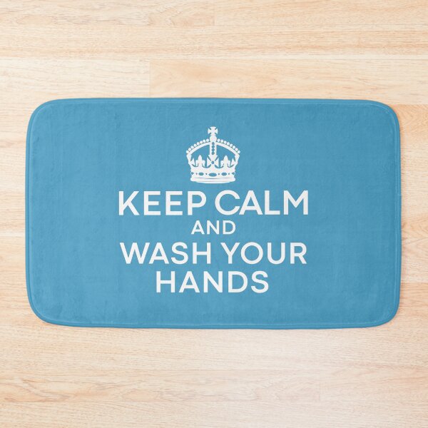 Item preview, Keep Calm and Wash Your Hands Anti Germs Flu Funny Quote designed and sold by alenaz.