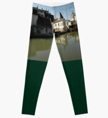 Indres River Reflections, Loches, France 2012 Leggings