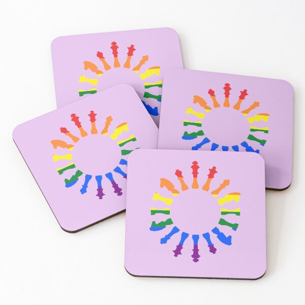 Item preview, LGBT Rainbow Flag Chess Set designed and sold by Spartawolf.