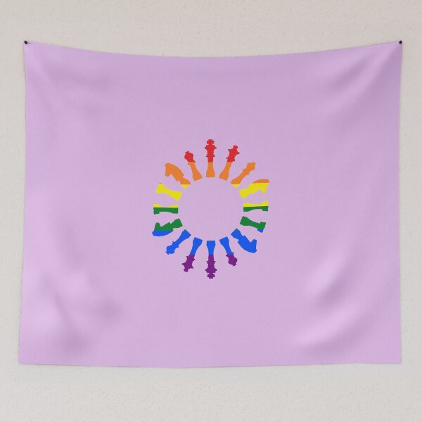 Item preview, LGBT Rainbow Flag Chess Set designed and sold by Spartawolf.