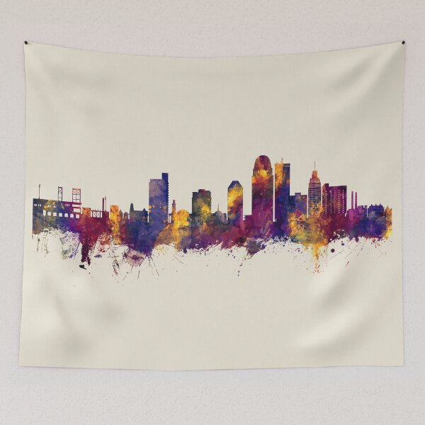Item preview, Winston-Salem North Carolina Skyline designed and sold by ArtPrints.