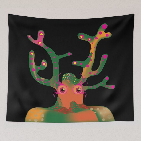 Item preview, Orange Tentacle Creature designed and sold by zeljkica.