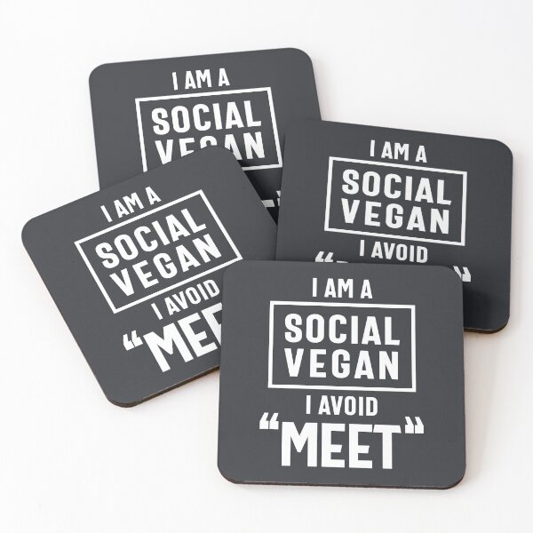 Item preview, I Am Social Vegan Avoid Meet Funny Vegetarian Gift designed and sold by cidolopez.