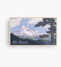 Vintage Mount Hood Travel Poster Metal Print