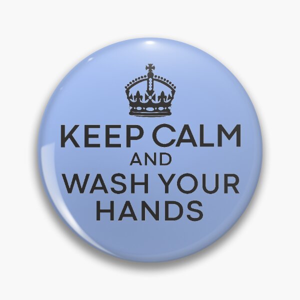 Item preview, Keep Calm and Wash Your Hands Anti Germs Funny Hygiene Advice  designed and sold by alenaz.
