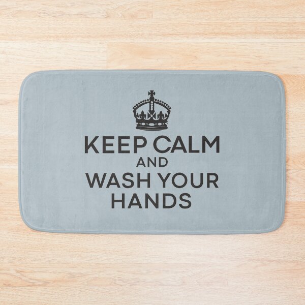 Item preview, Keep Calm and Wash Your Hands Anti Germs Funny Hygiene Advice  designed and sold by alenaz.