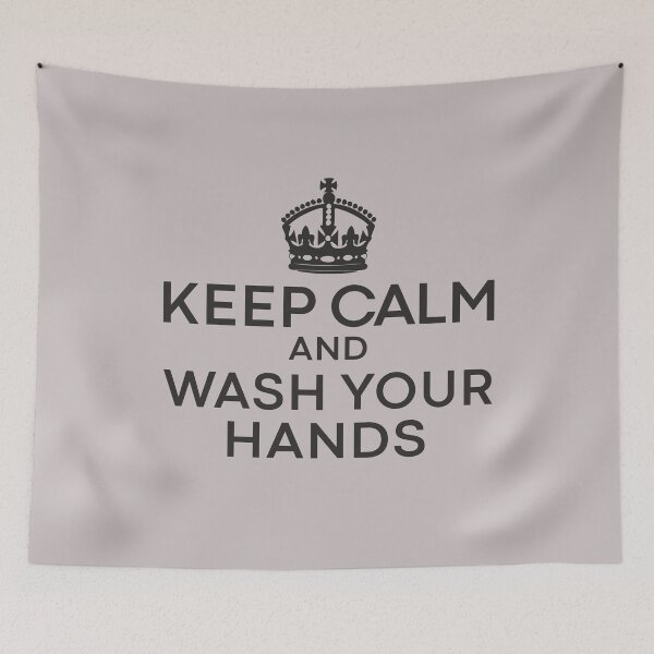 Item preview, Keep Calm and Wash Your Hands Anti Germs Funny Hygiene Advice  designed and sold by alenaz.