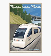 Vintage Max Light Rail Travel Poster Photographic Print