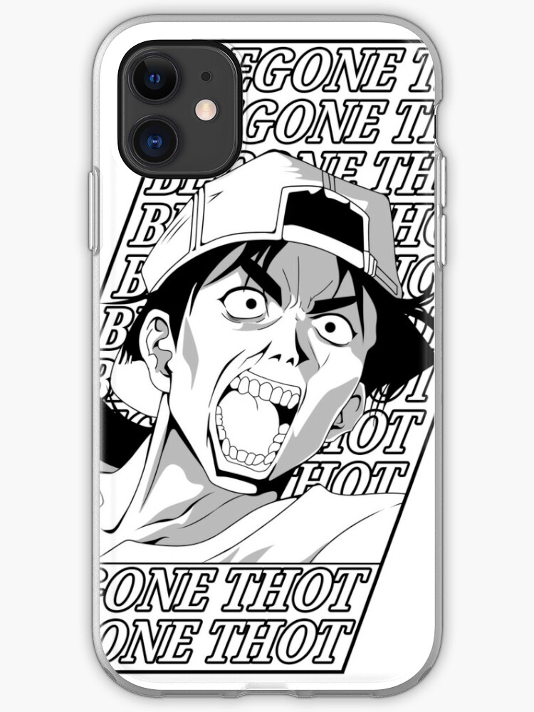 Golden Boy Anime Funny Sticker Meme Begone Thot Iphone Case