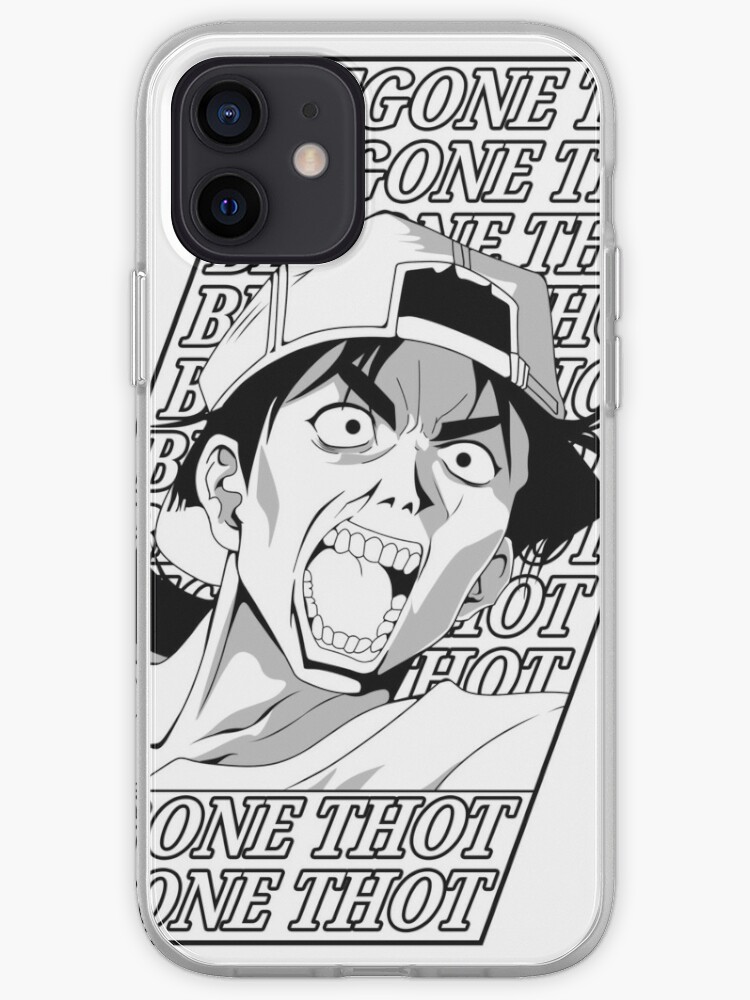 Golden Boy Anime Funny Sticker Meme Begone Thot Iphone Case Cover By Luc1 Redbubble