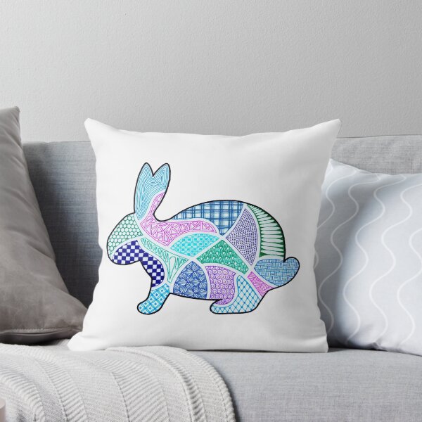 Item preview, Zentangle Patchwork Rabbit designed and sold by Calen  Picard-Carroll.