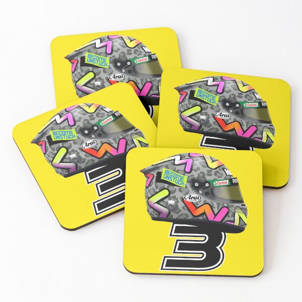 Item preview, Daniel Ricciardo - 2020 Helmet Big Number 3 Right side designed and sold by JageOwen.