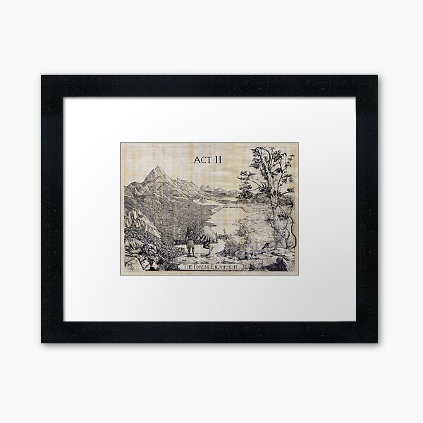 The Forest Encampment Framed Art Print