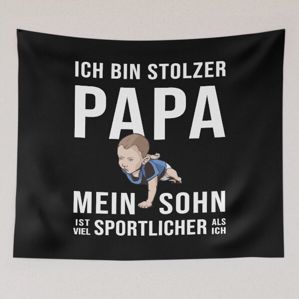 Item preview, Proud dad gift father - child is sportier designed and sold by SiRaGeckoDesign.