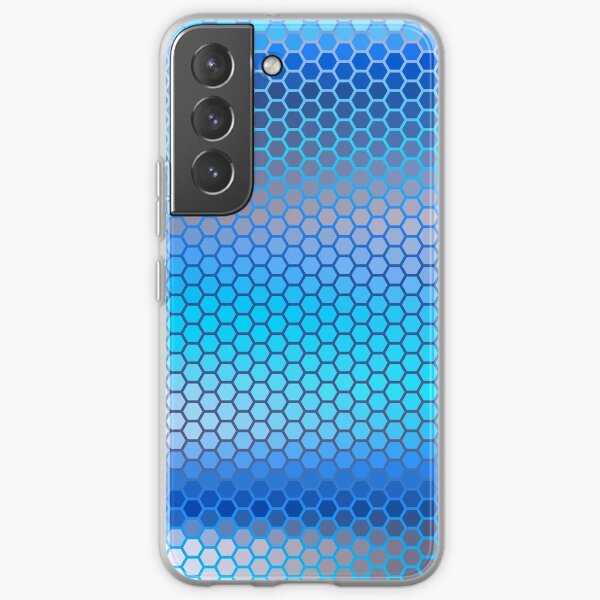 Blue Aqua Hexagon Pattern Samsung Galaxy Soft Case
