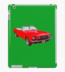 1965 Red Ford Mustang Convertible iPad Case/Skin