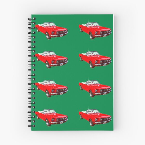 Aperçu de l'œuvre Ford Mustang décapotable rouge de 1965 créée et vendue par KWJphotoart.