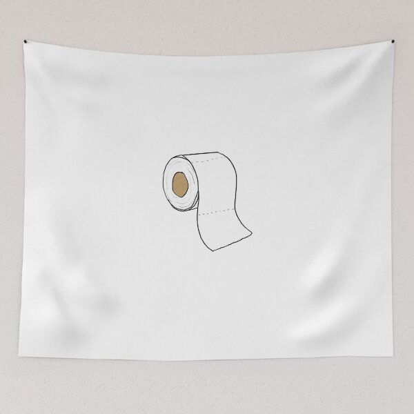 Item preview, toilet roll cartoon designed and sold by qlobba.
