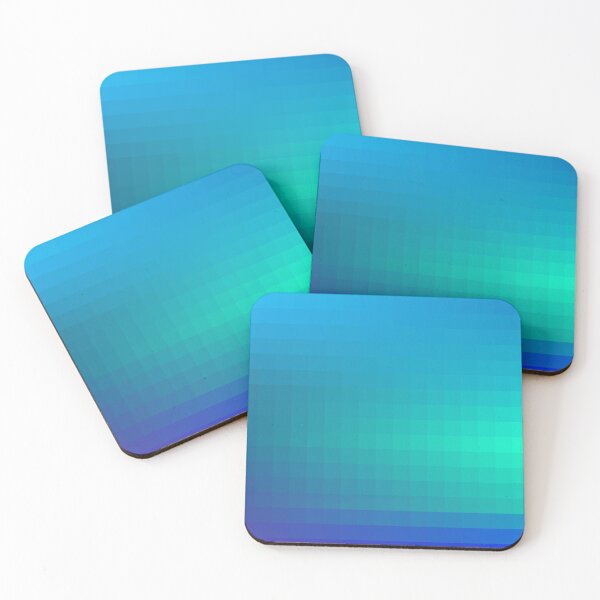 Blue Seagreen Ombre Coasters (Set of 4)