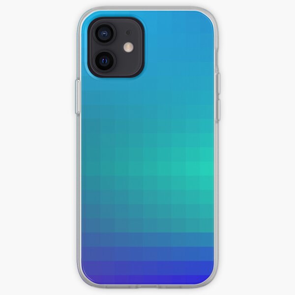 Blue Seagreen Ombre iPhone Soft Case