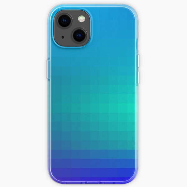 Blue Seagreen Ombre iPhone Soft Case