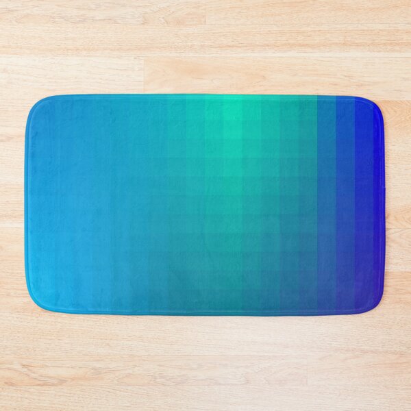 Blue Seagreen Ombre Bath Mat