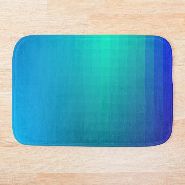 Blue Seagreen Ombre Bath Mat