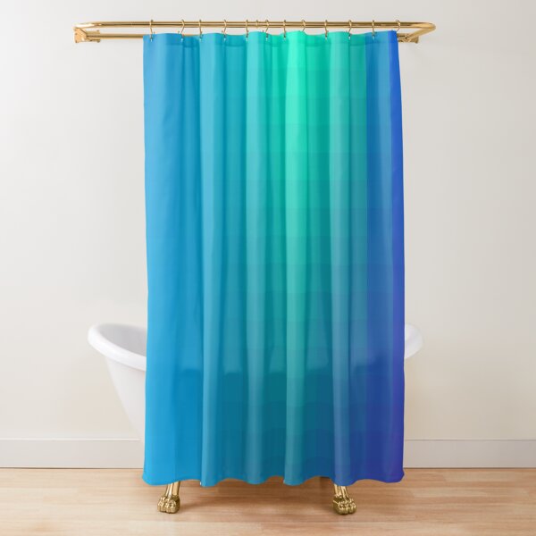 Blue Seagreen Ombre Shower Curtain