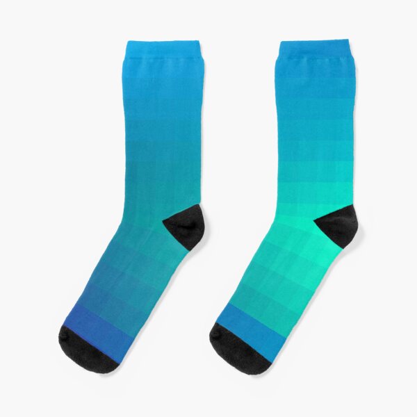 Blue Seagreen Ombre Socks