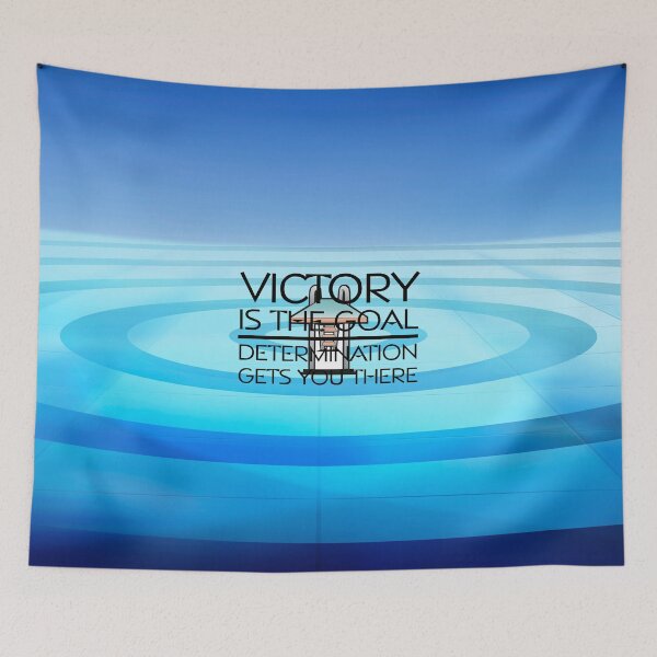 Item preview, Diving Victory Slogan designed and sold by teepossible.