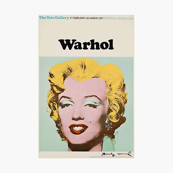 Item preview, Andy Warhol Exhibition poster 1971 designed and sold by DejaVuStudio.
