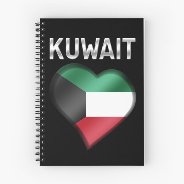 Item preview, Kuwait - Kuwaiti Flag Heart & Text - Metallic designed and sold by Graphix.