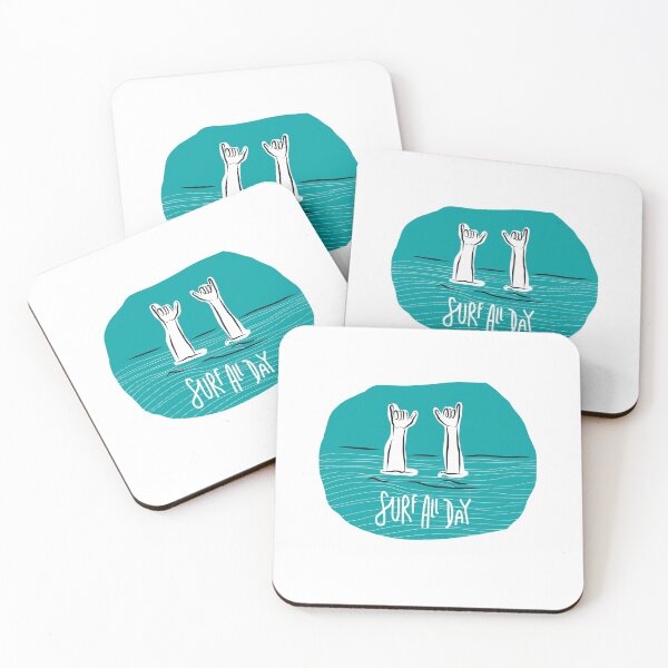 Item preview, Surf all day . Surf quotes minimalist  designed and sold by Tropical Blood.