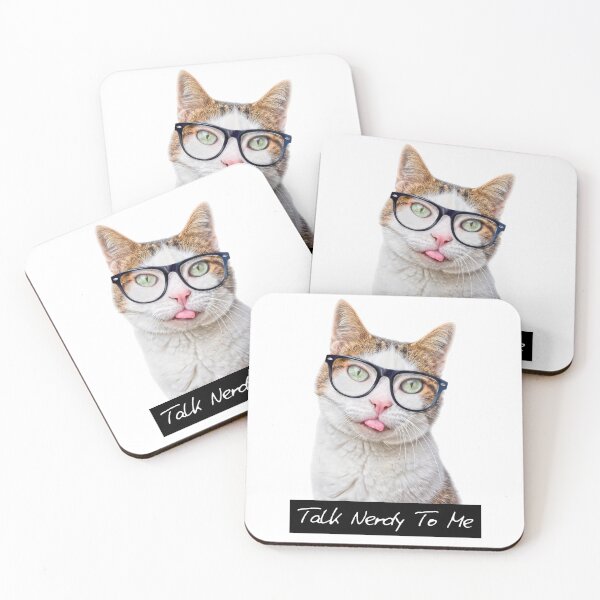 Item preview, Nerdy Cat - Talk Nerdy To Me. designed and sold by Lightspruch.