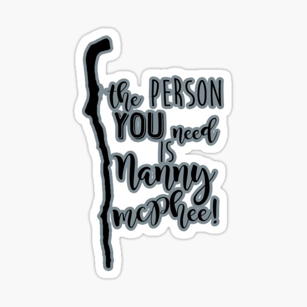 Walking Cane | The Person You Need | Cherie's Art(c)2020 Sticker