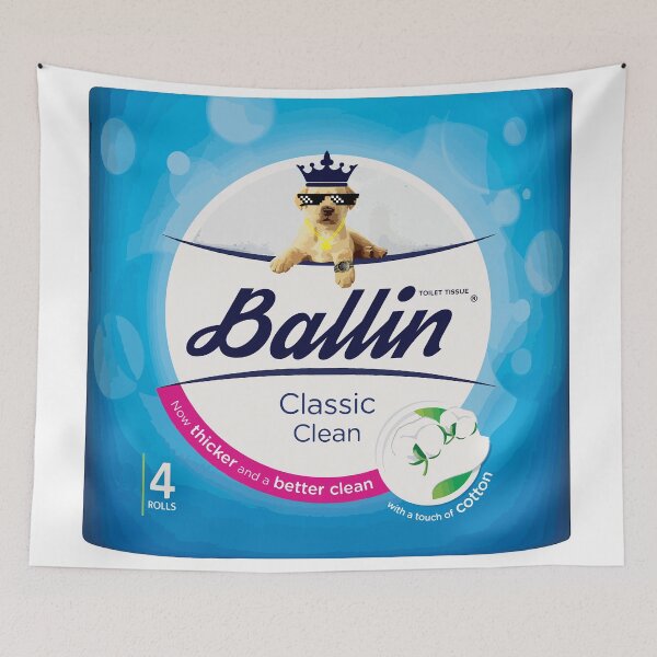 Item preview, ballin toilet paper rich designed and sold by chunknozza.