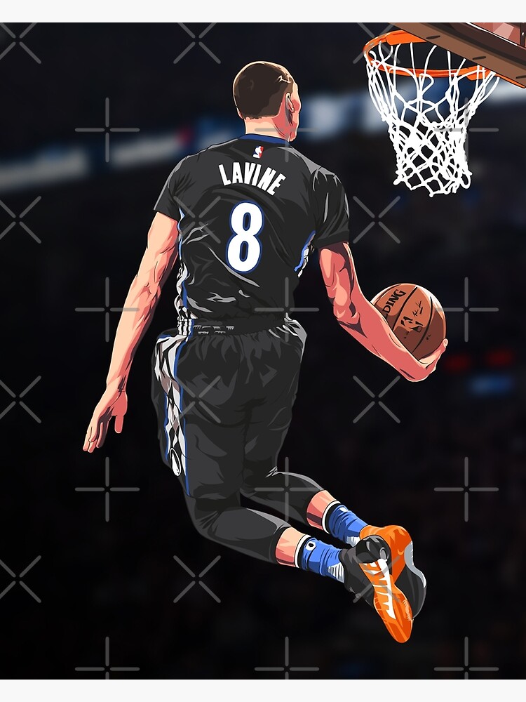 "Zach LaVine basketball " Poster by kavozvector | Redbubble