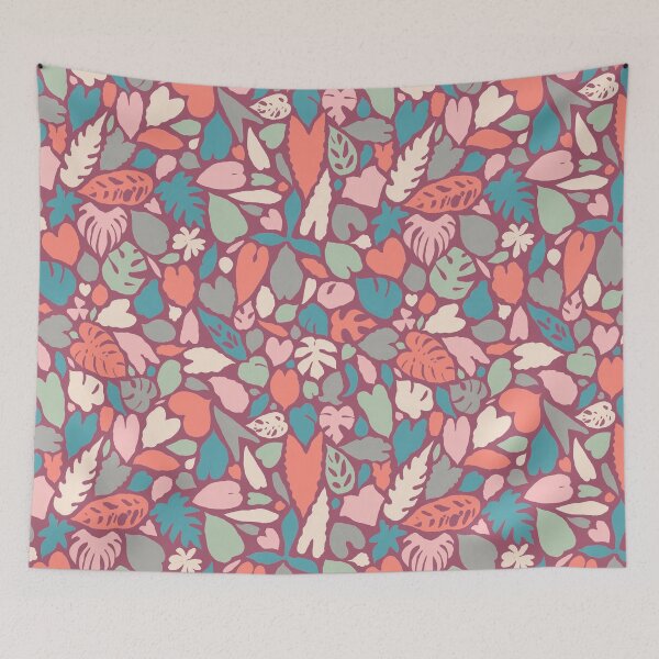 Item preview, Houseplant Love Hand Drawn Tropical Plants Pattern designed and sold by Chee Sim.