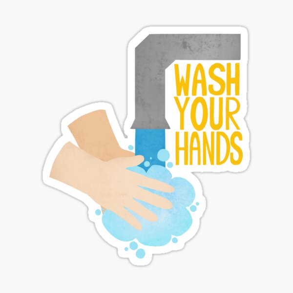 Wash Your Hands! (Sink) Sticker