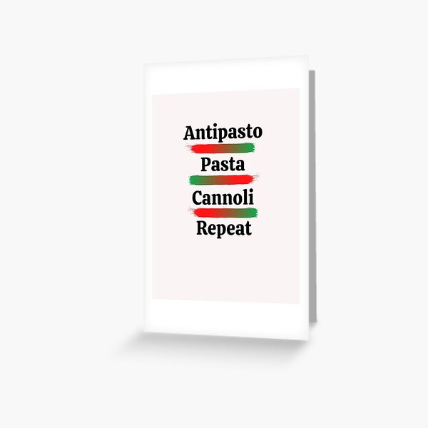 Item preview, Antipasto,Pasta,Cannoli, Repeat designed and sold by artistoutfitter.