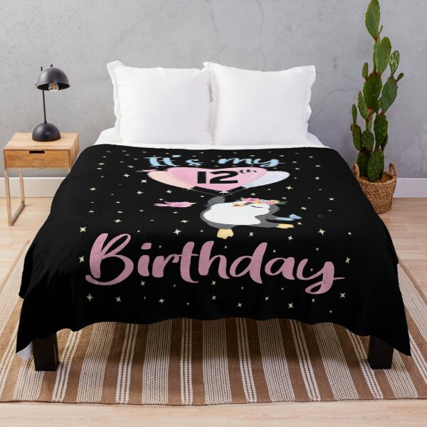 Item preview, It's My 12th Birthday Penguin Girl 12 Years Old B-day graphic designed and sold by Grabitees.