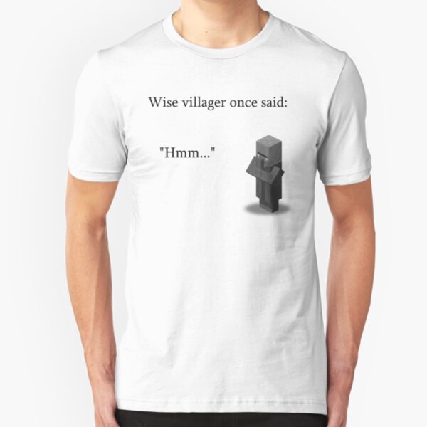 Villager Saying Hmm T Shirt By Ccchung2215 Redbubble - roblox villager shirt