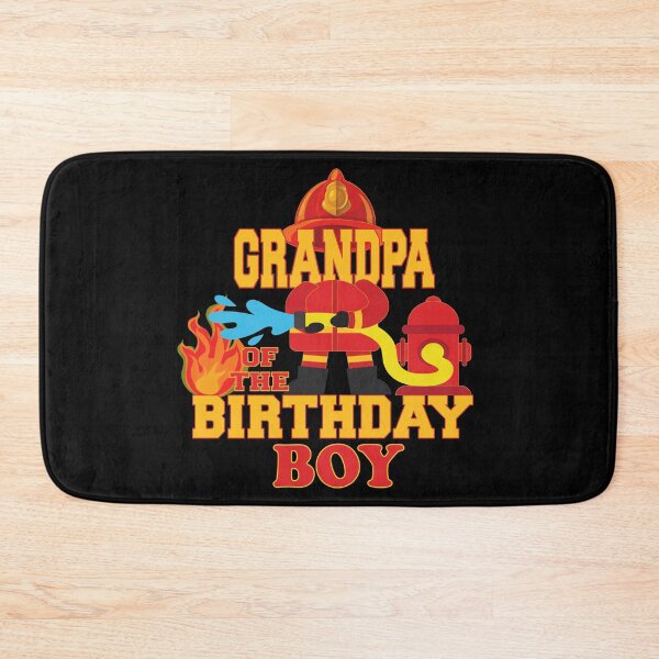 Item preview, Grandpa Of The Birthday Boy Firetruck Firefighter Party graphic designed and sold by Grabitees.