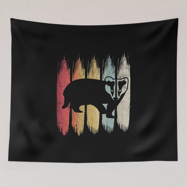 Item preview, Honey Badger Lover Retro Style Silhouette Gift design designed and sold by Grabitees.