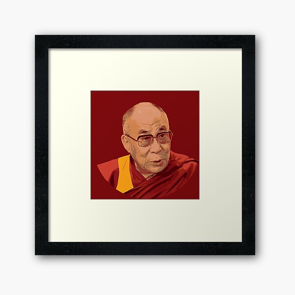 Dalai Lama Shirt - Dalai Lama Buddhism t shirt - Dalai Lama Buddhist t-shirt - This Guy Rocks Framed Art Print