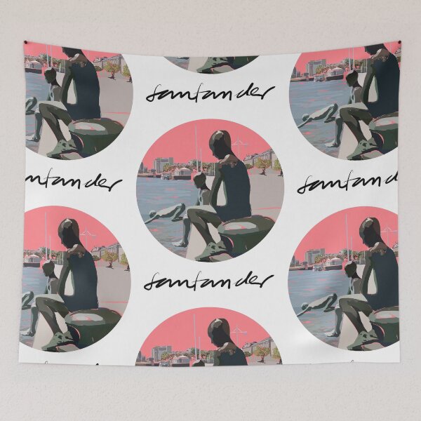 Item preview, Los Raqueros de Puertochico, Santander, with Pink background designed and sold by AnaSanSegundo.