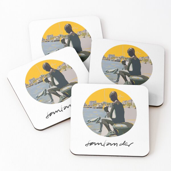 Item preview, Los Raqueros de Puertochico, Santander, with a Yellow background designed and sold by AnaSanSegundo.