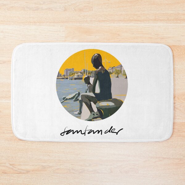 Item preview, Los Raqueros de Puertochico, Santander, with a Yellow background designed and sold by AnaSanSegundo.