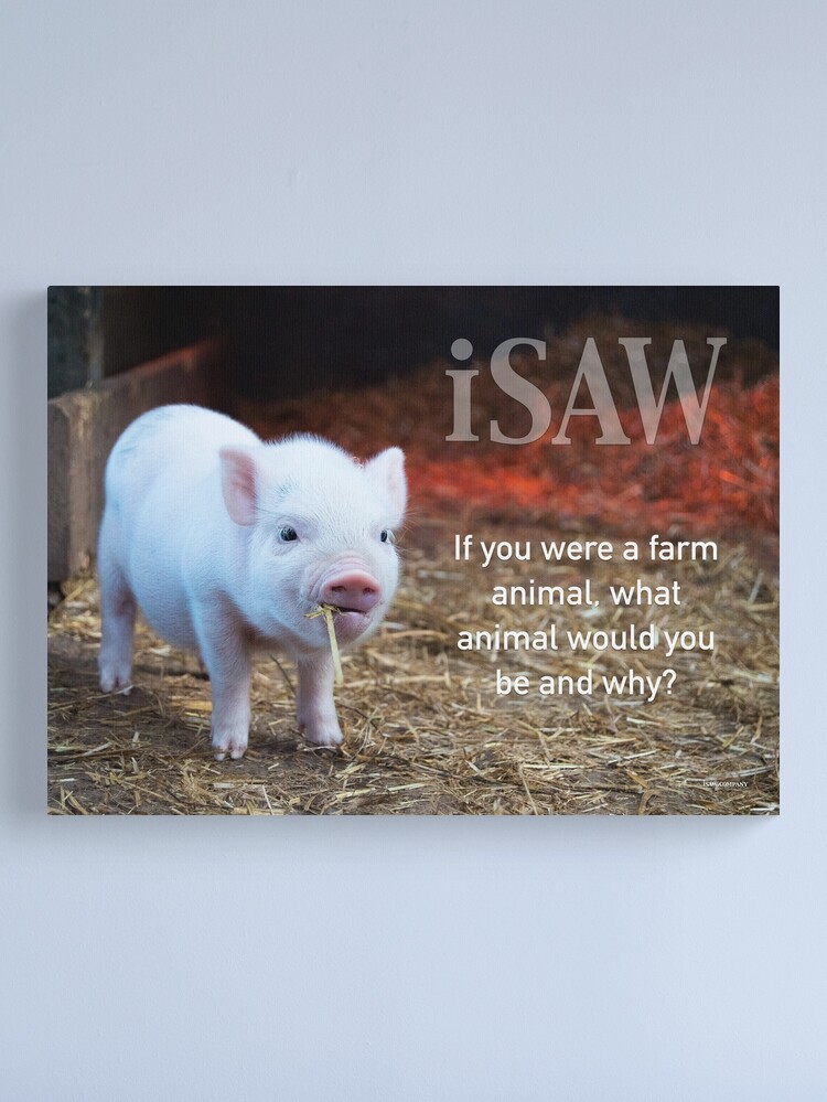 Alternate view of If You Were A Farm Animal Canvas Print